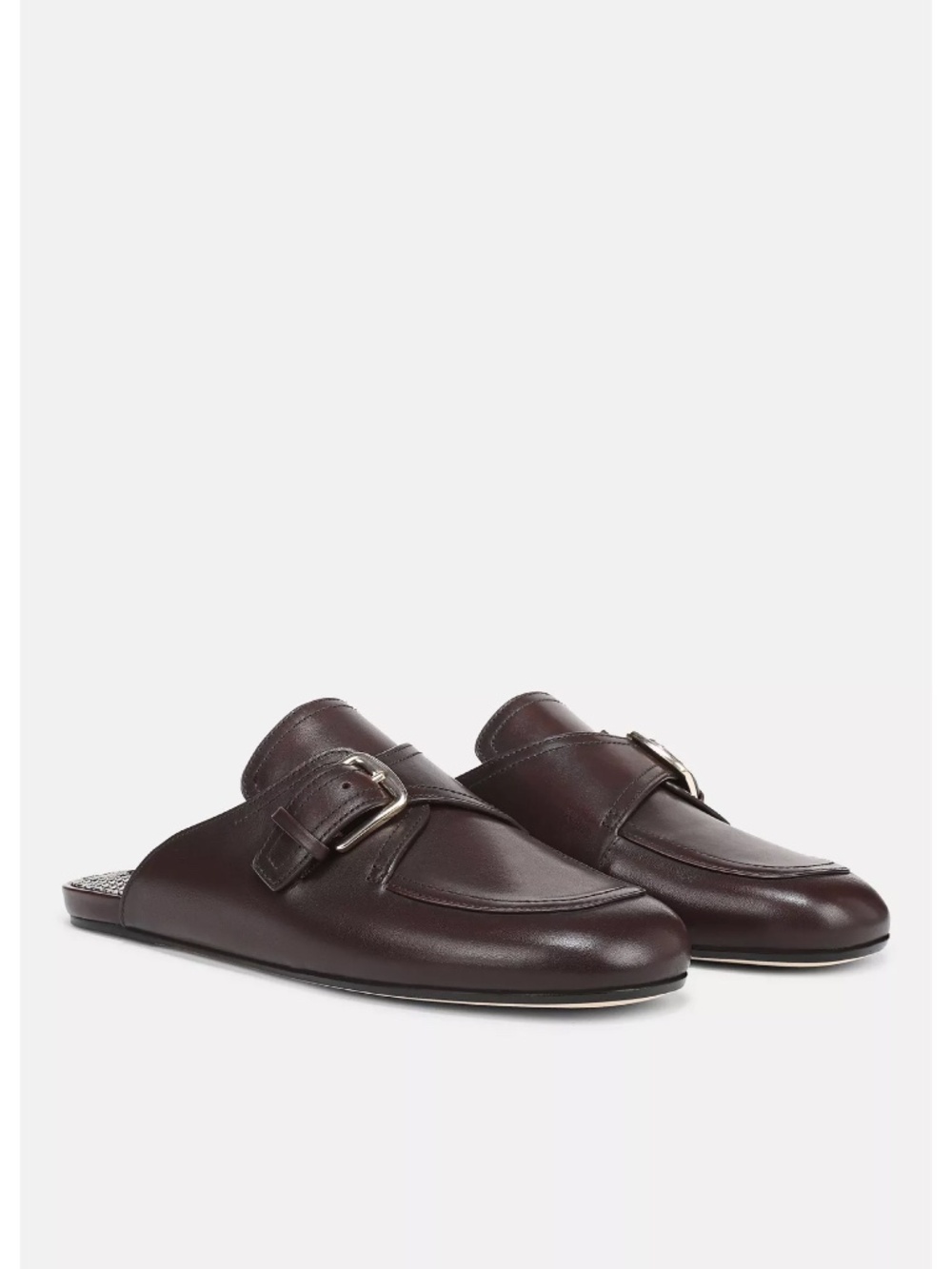 New Vince Minetta Leather Loafer Mule Chili Brown Sz 6.5 - Picture 2 of 13